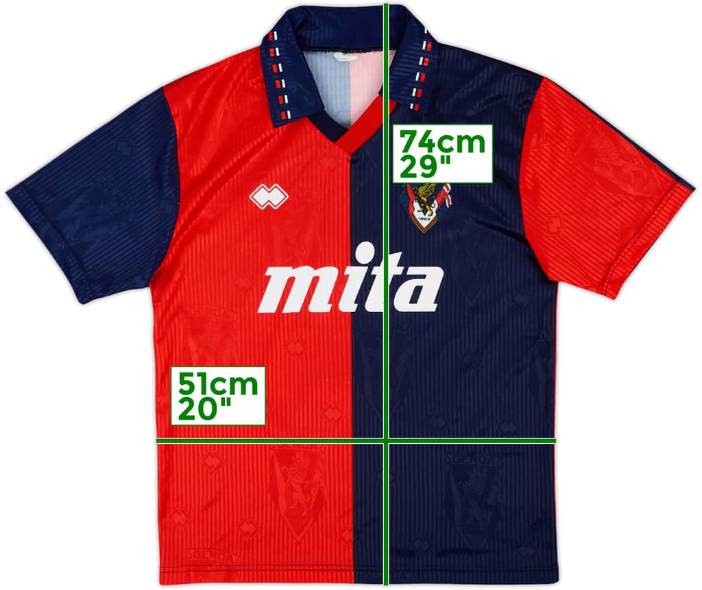 1991-92 Genoa Home Shirt - 8/10 - (M)