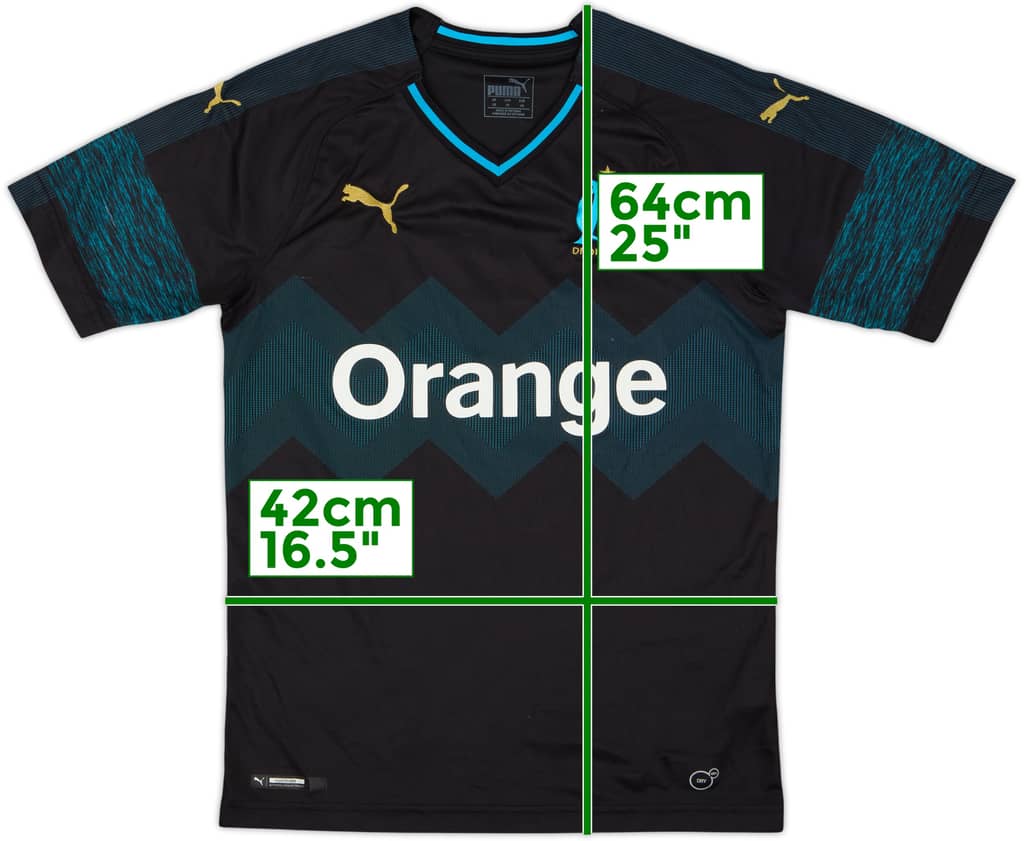 2018-19 Olympique Marseille Away Shirt - 8/10 - (XS)