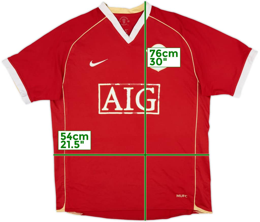 2006-07 Manchester United Home Shirt - 5/10 - (L)