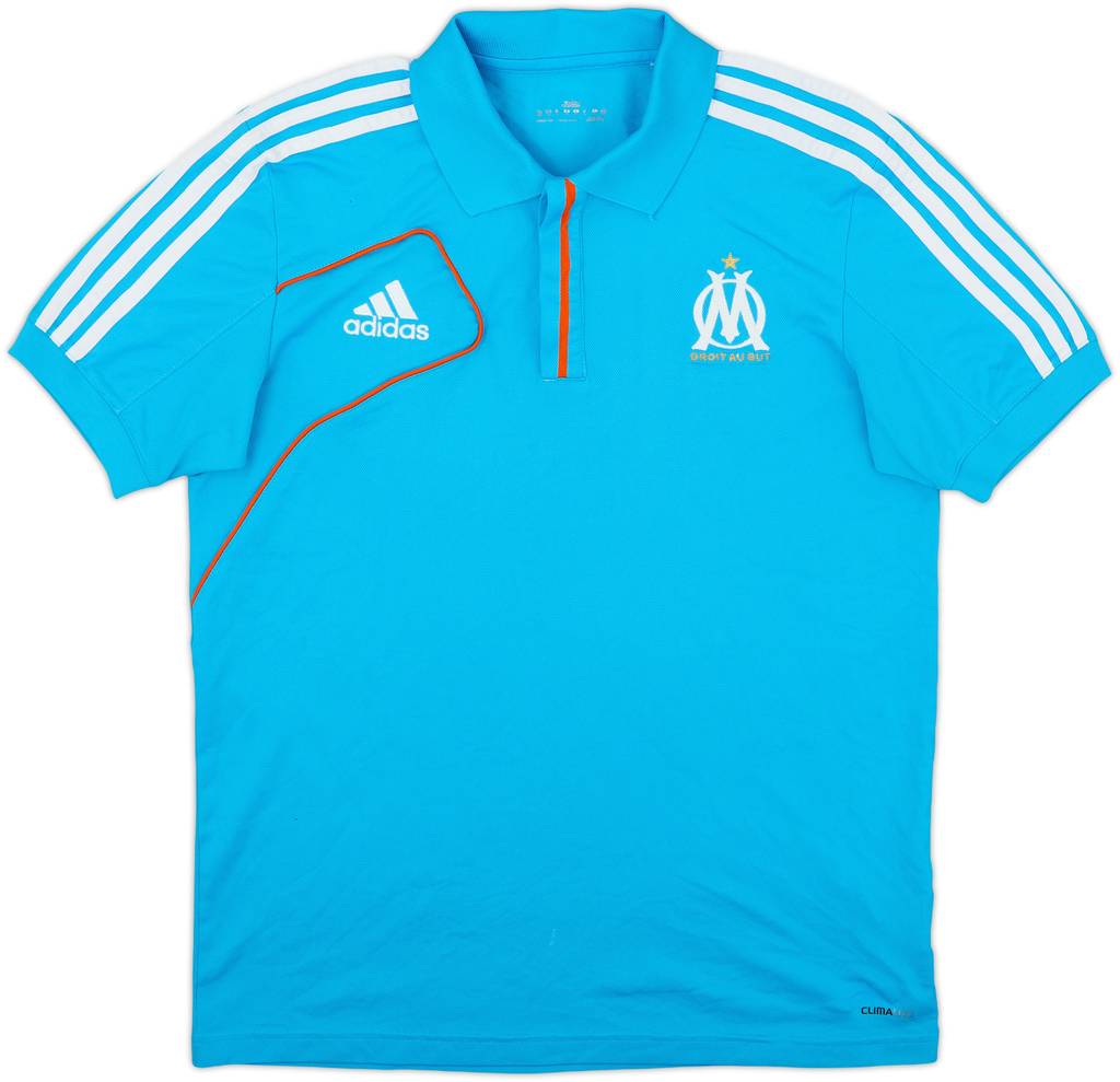 2012-13 Olympique Marseille adidas Polo Shirt - 8/10 - (M/L)
