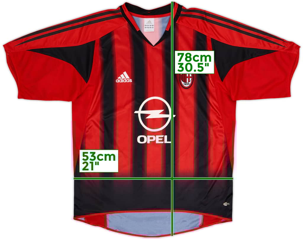 2004-05 AC Milan Home Shirt - 9/10 - (M)