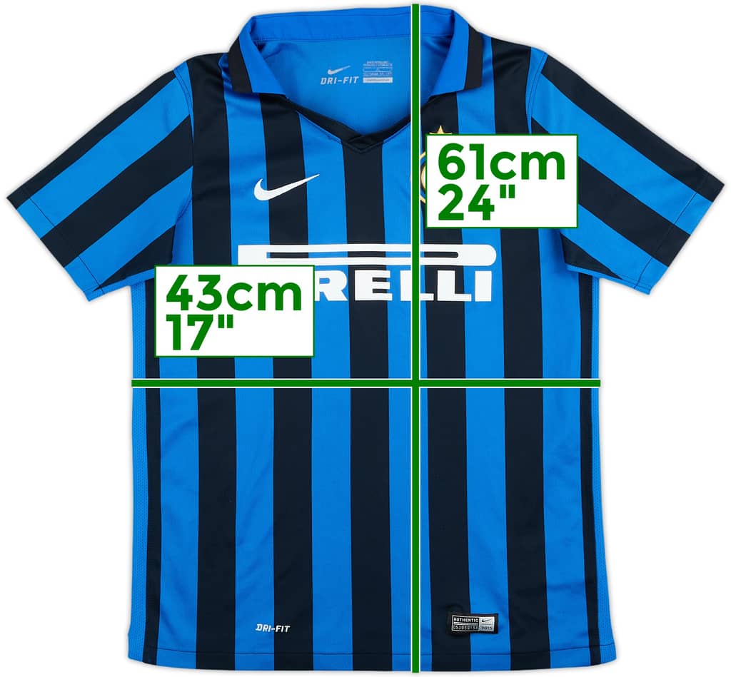 2015-16 Inter Milan Home Shirt - 8/10 - (L.Boys)