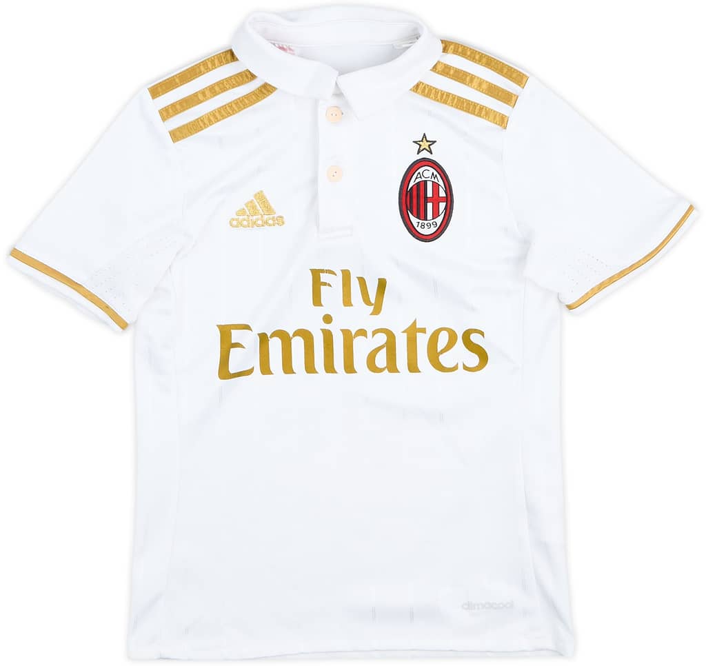 2016-17 AC Milan Away Shirt - 6/10 - (7-8 Years)