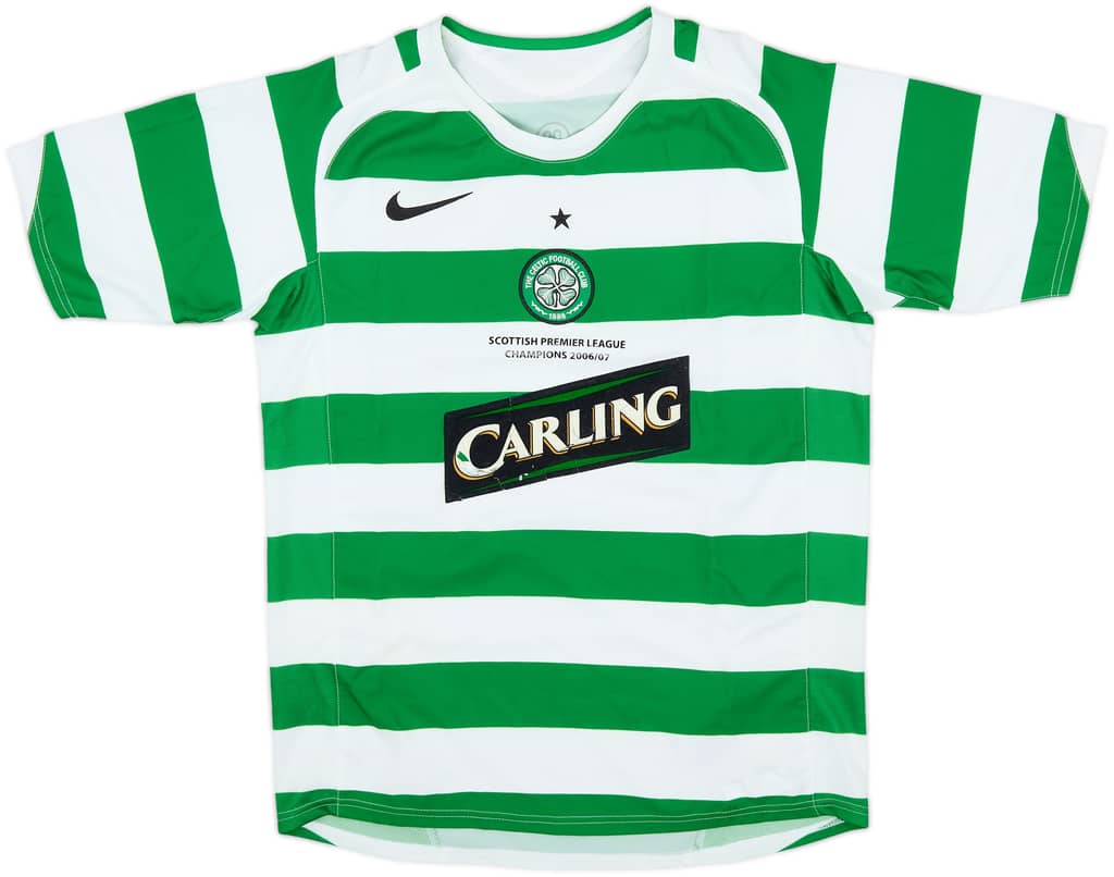 2005-07 Celtic Home Shirt - 4/10 - (L.Boys)