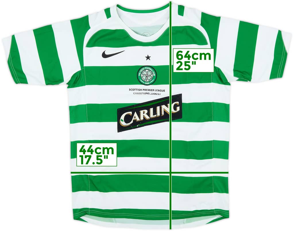 2005-07 Celtic Home Shirt - 4/10 - (L.Boys)