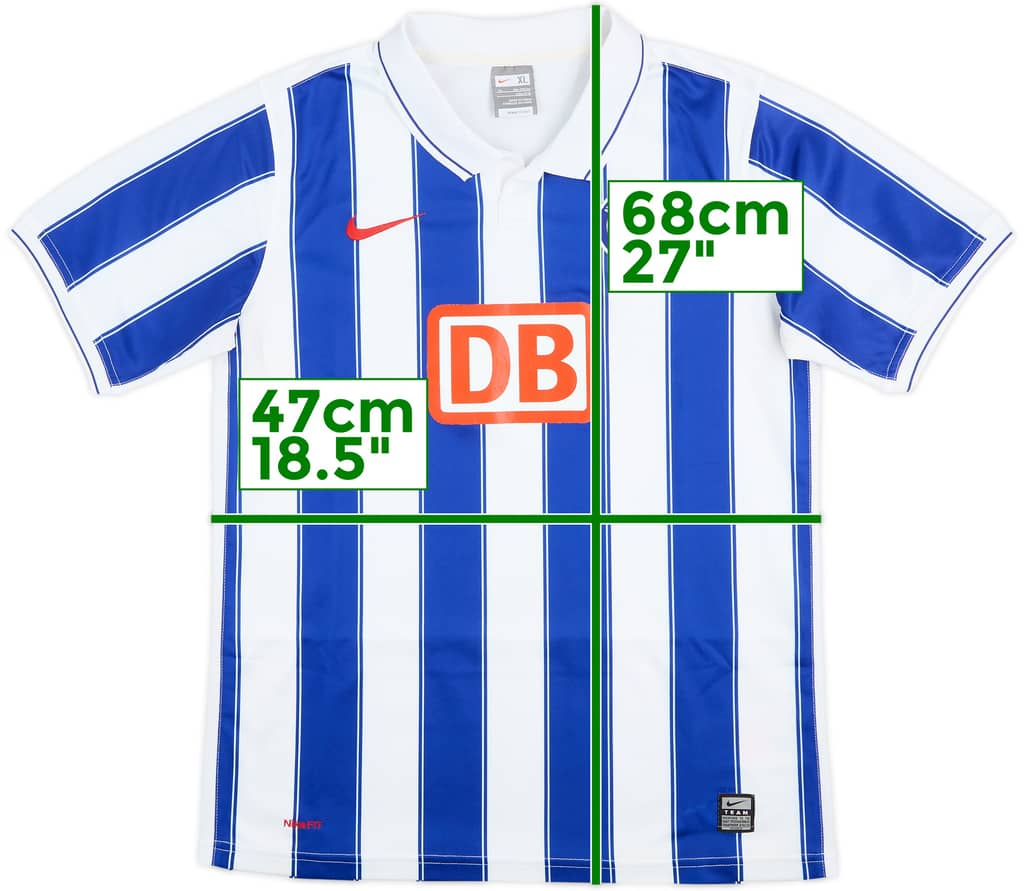 2009-10 Hertha Berlin Home Shirt - 6/10 - (XL.Boys)
