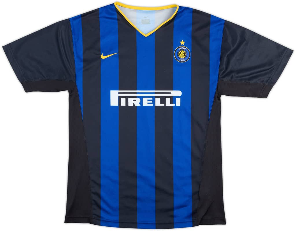 2001-02 Inter Milan Basic Home Shirt - 7/10 - (L.Boys)