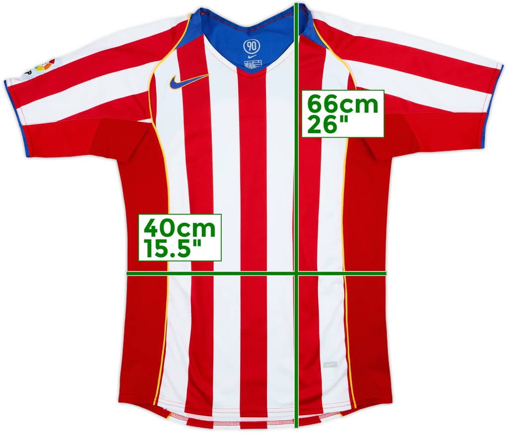 2004-05 Atletico Madrid Home Shirt - 8/10 - (L.Boys)