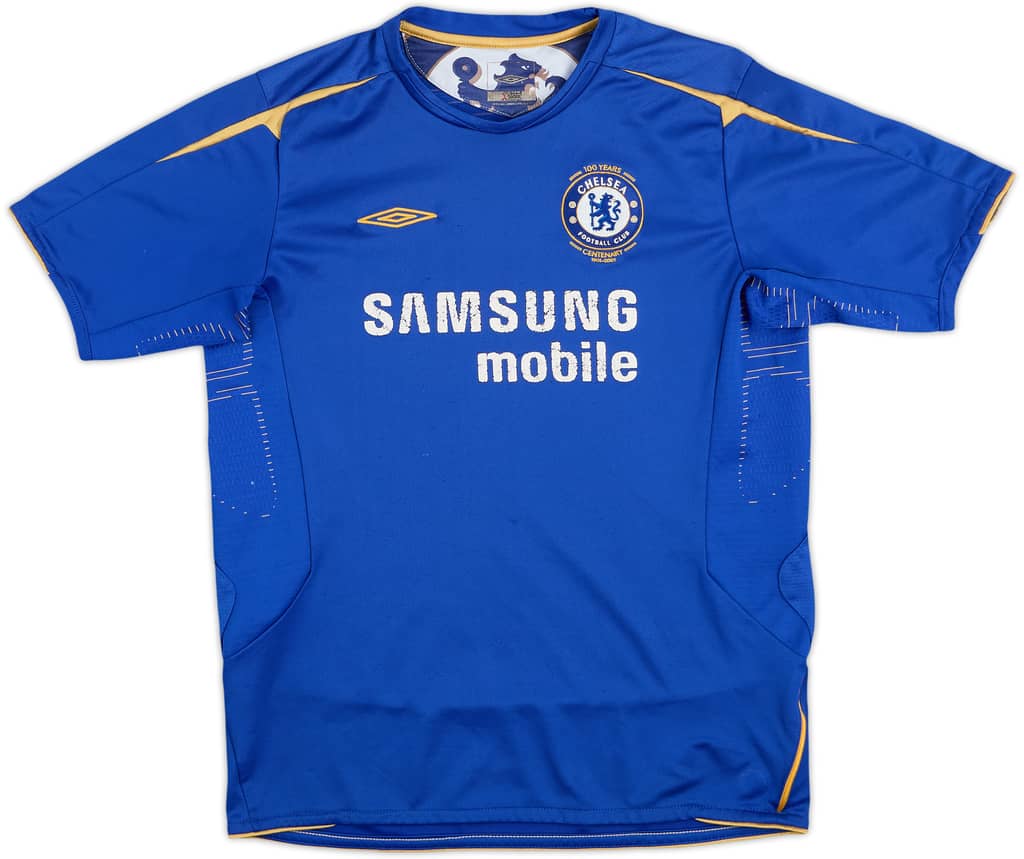 2005-06 Chelsea Centenary Home Shirt - 5/10 - (L.Boys)