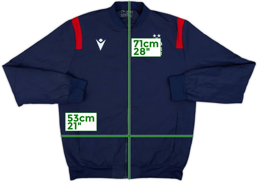 2021-22 Nottingham Forest Macron 1/4 Zip Drill Top - 8/10 - (L)