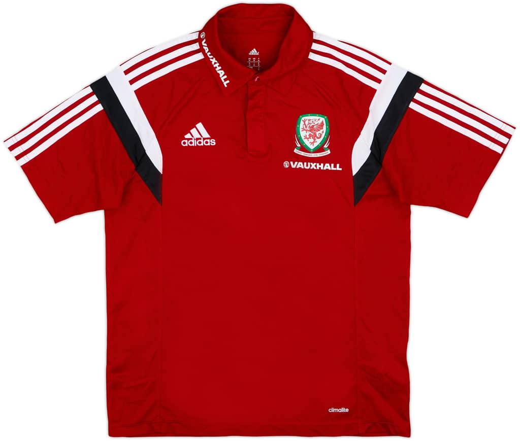 2013-14 Wales adidas Polo Shirt - 8/10 - (M)