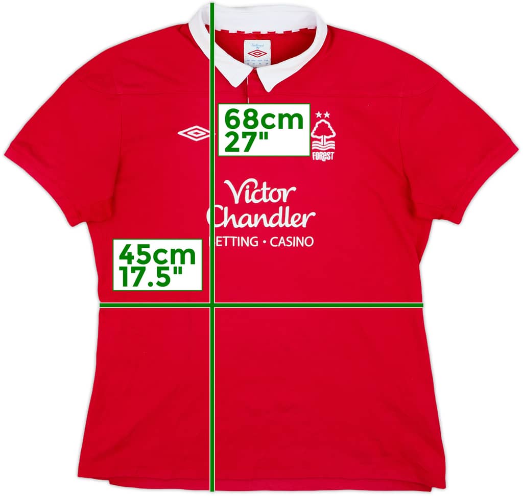 2011-12 Nottingham Forest Home Shirt - 7/10 - (Women's M)