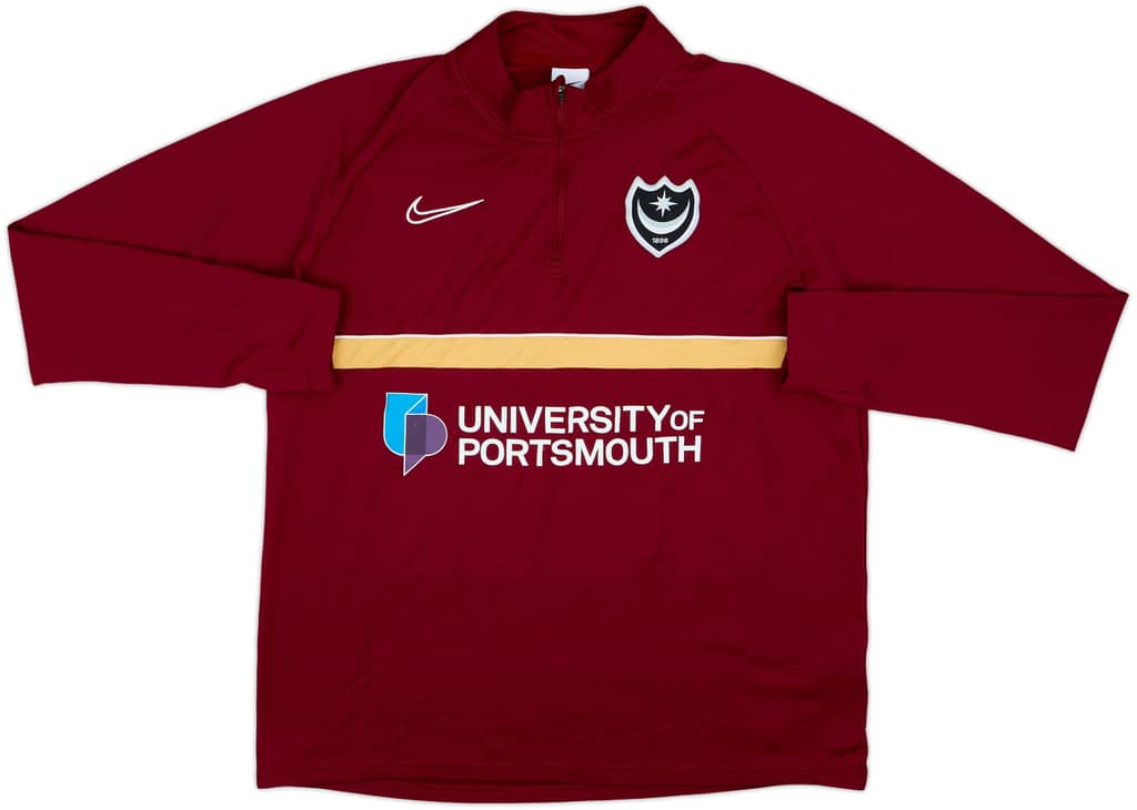 Sudadera de entrenamiento con cierre de 1/4 Nike del Portsmouth 2021-22 - 7/10 - (L)