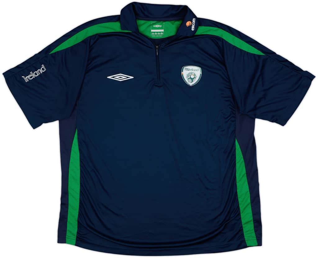2007-08 Ireland Umbro 1/4 Zip Polo Shirt - 7/10 - (XL)