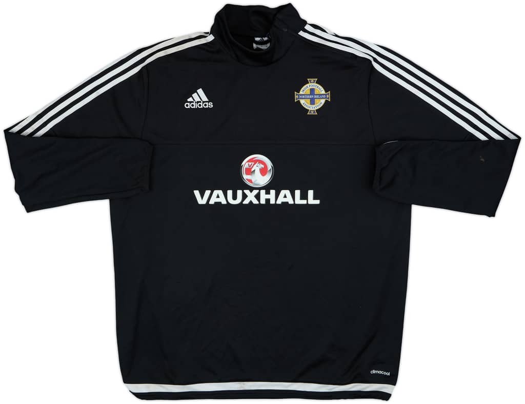 2015-16 Northern Ireland adidas 1/4 Zip Drill Top - 8/10 - (XL)