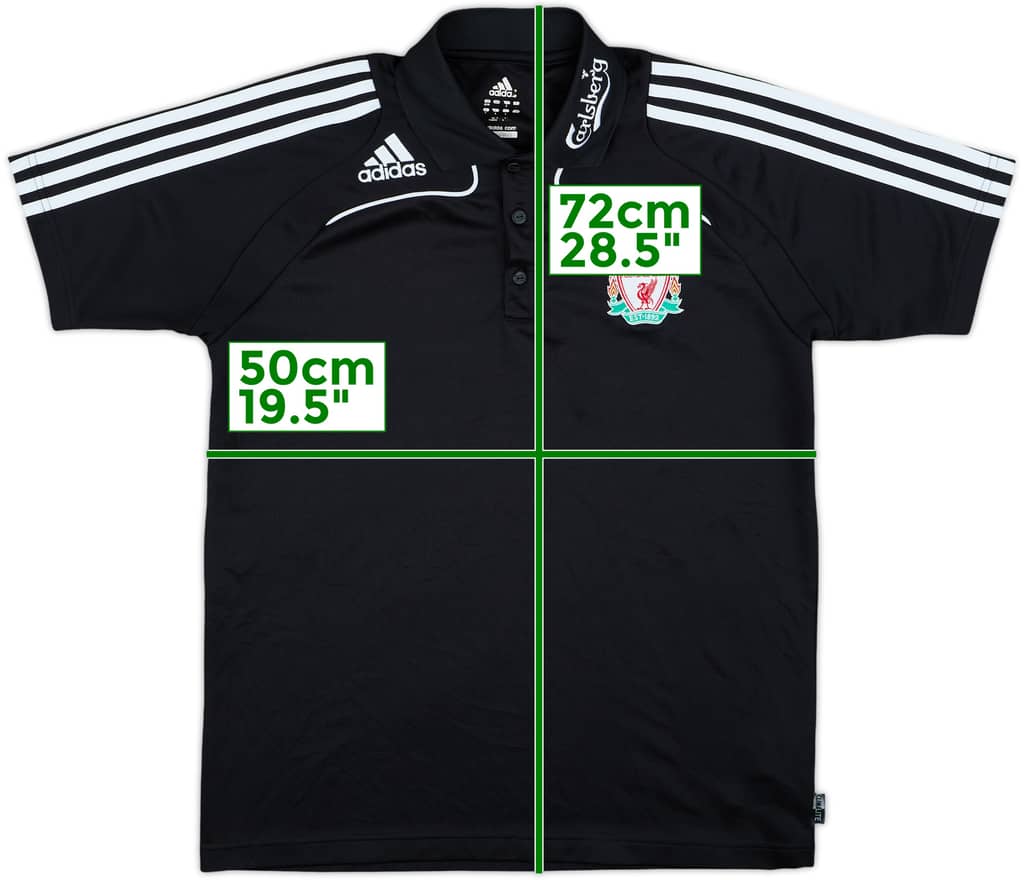 2008-09 Liverpool adidas Polo Shirt - 9/10 - (M)