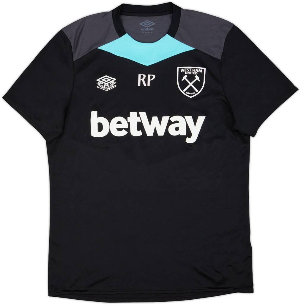 2021-22 West Ham Staff Issue Umbro Training Shirt RP - 9/10 - (L)