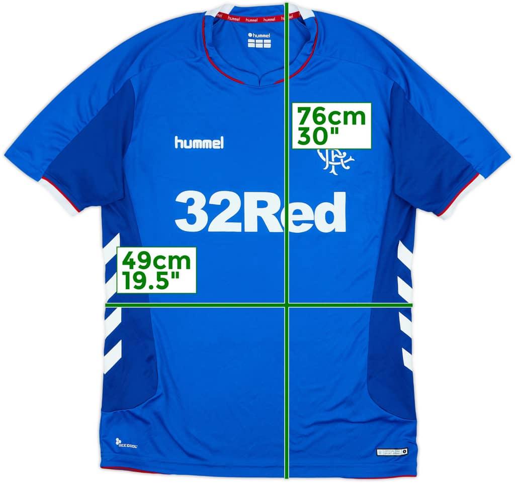 2018-19 Rangers Home Shirt - 8/10 - (M)