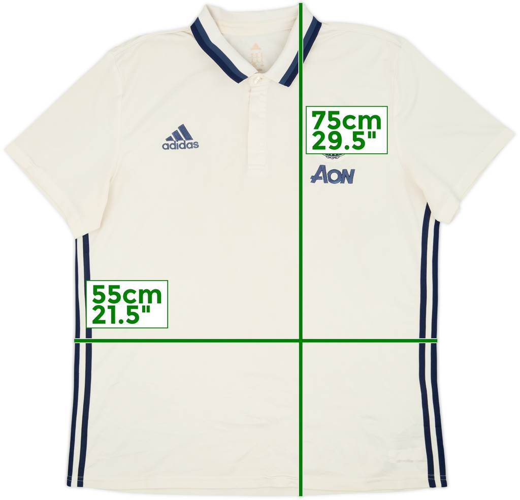 2016-17 Manchester United adidas Polo Shirt - 5/10 - (XL)