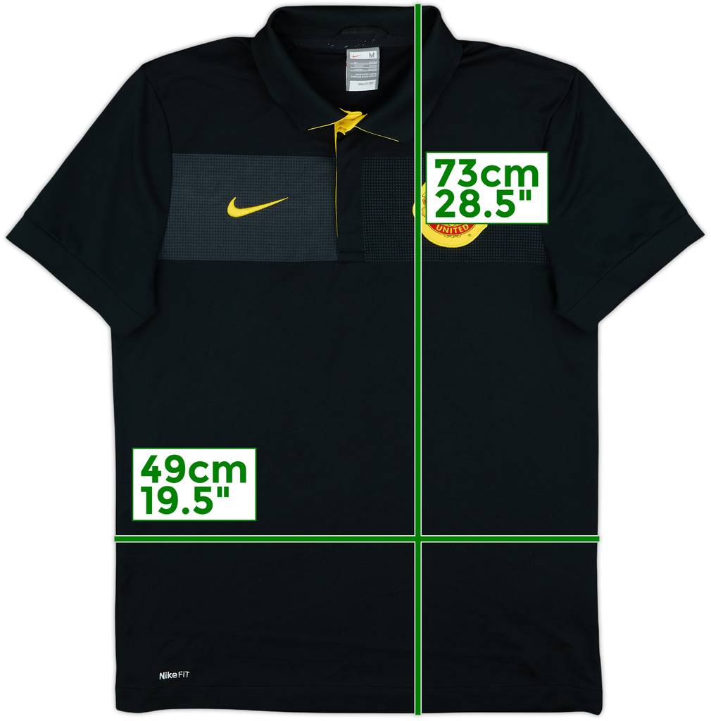 2009-10 Manchester United Nike Polo Shirt - 9/10 - (M)