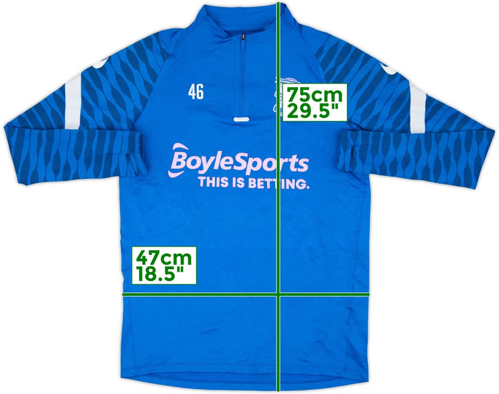 2021-22 Birmingham Nike Player Issue 1/4 Zip Drill Top #46 - 5/10 - (M)