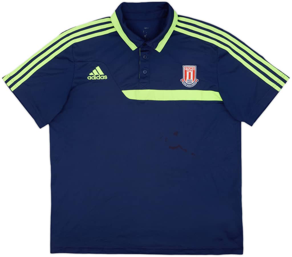 2013-14 Stoke City adidas Polo Shirt - 8/10 - (M)