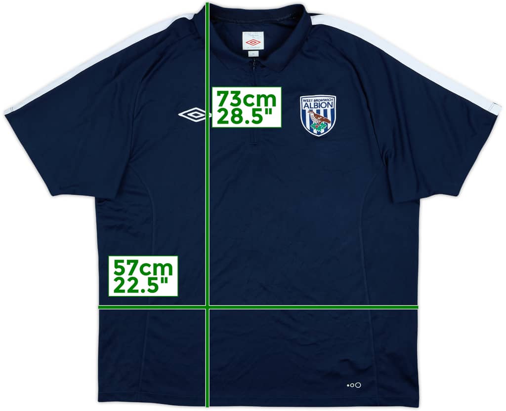 2008-09 West Brom Umbro 1/4 Zip Training Shirt - 9/10 - (XL)