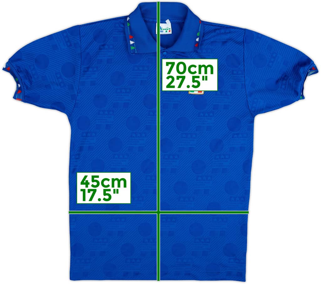 1994 Italy Home Shirt - 7/10 - (XL.Boys)