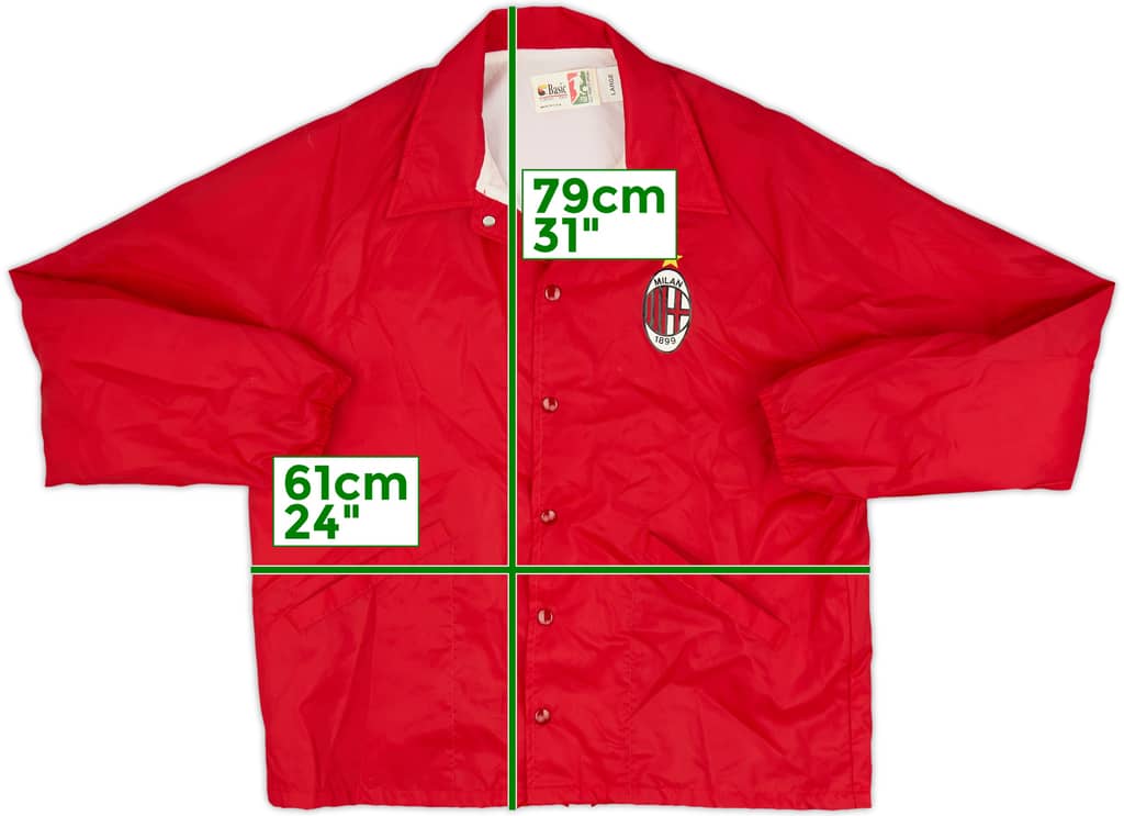 1994-95 AC Milan Basic Coach Jacket - 10/10 - (L)