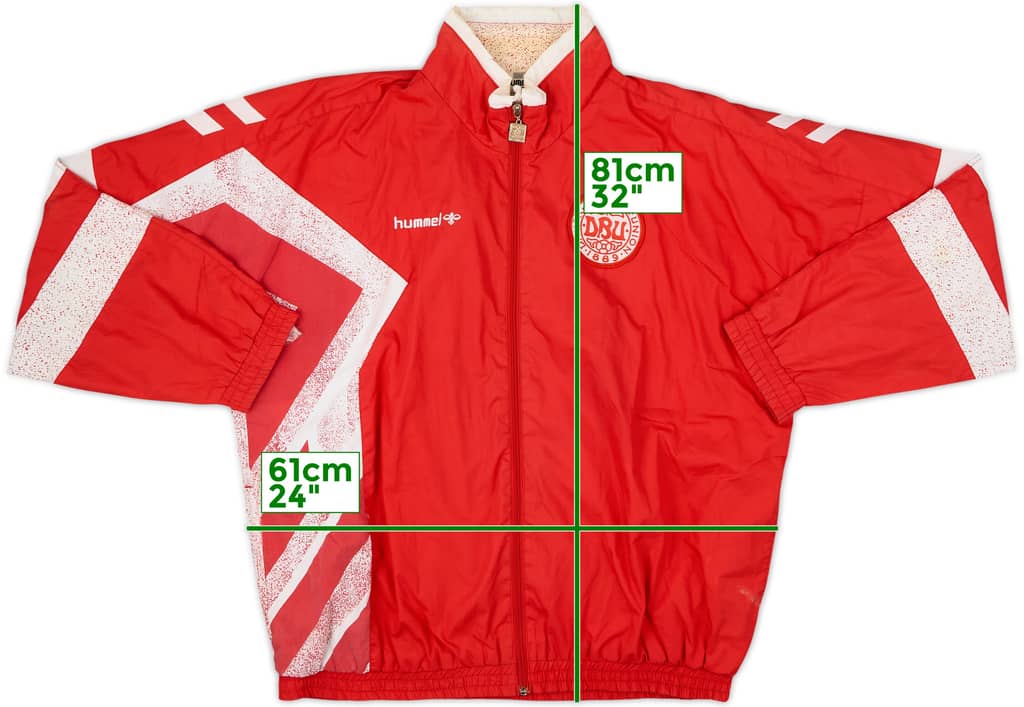 1995-96 Denmark Hummel Track Jacket - 8/10 - (L)