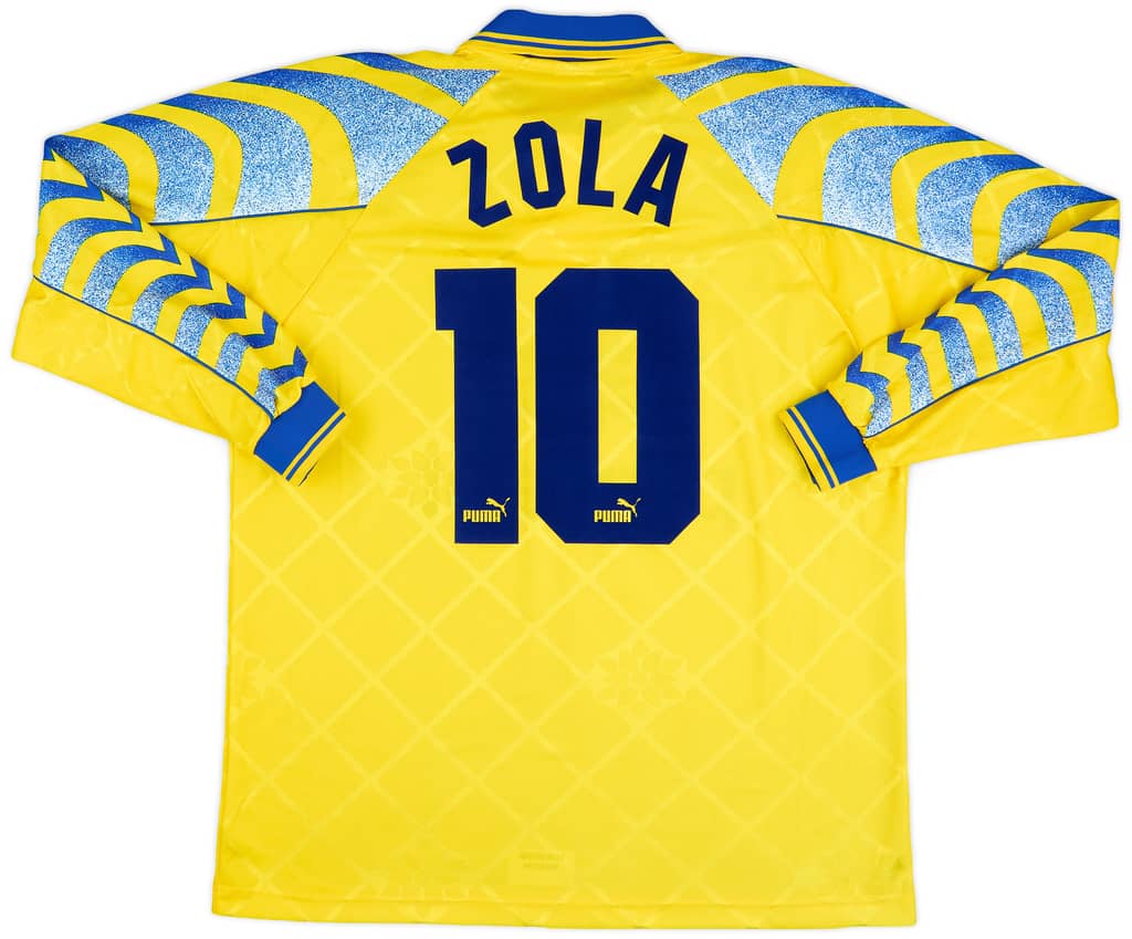 1995-96 Parma Third L/S Shirt Zola #10 - 10/10 - (L)