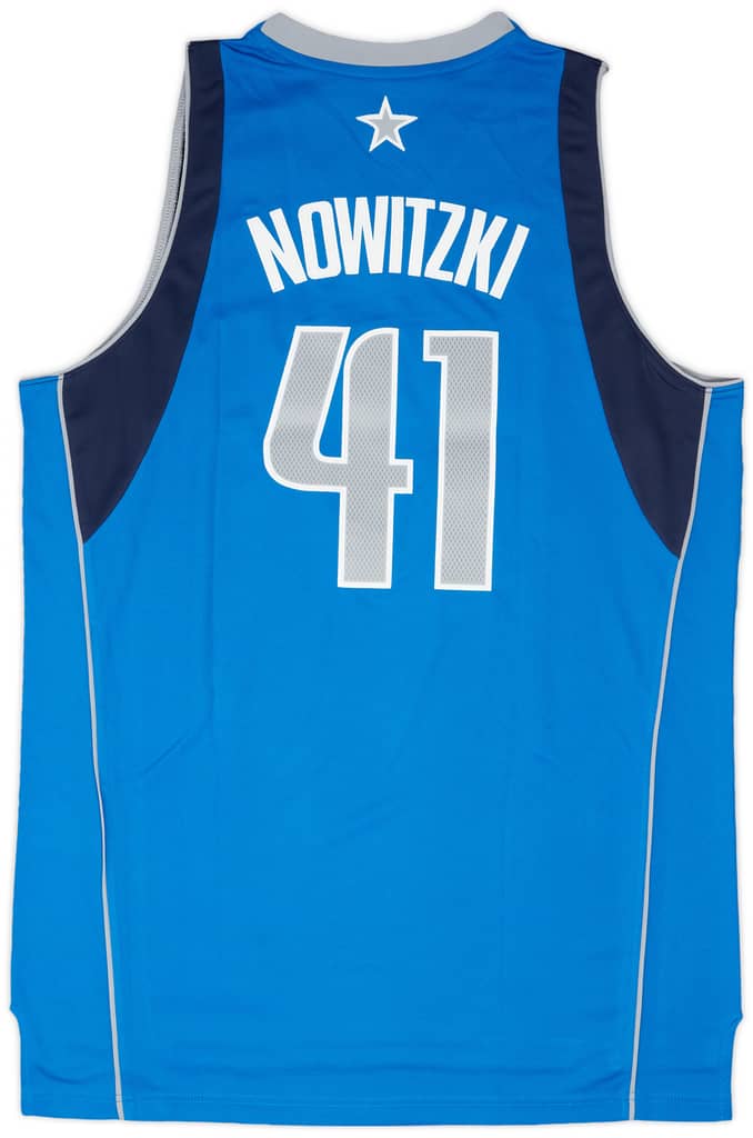 2010-14 Dallas Mavericks Nowitzki #41 adidas Swingman Away Jersey (XL)