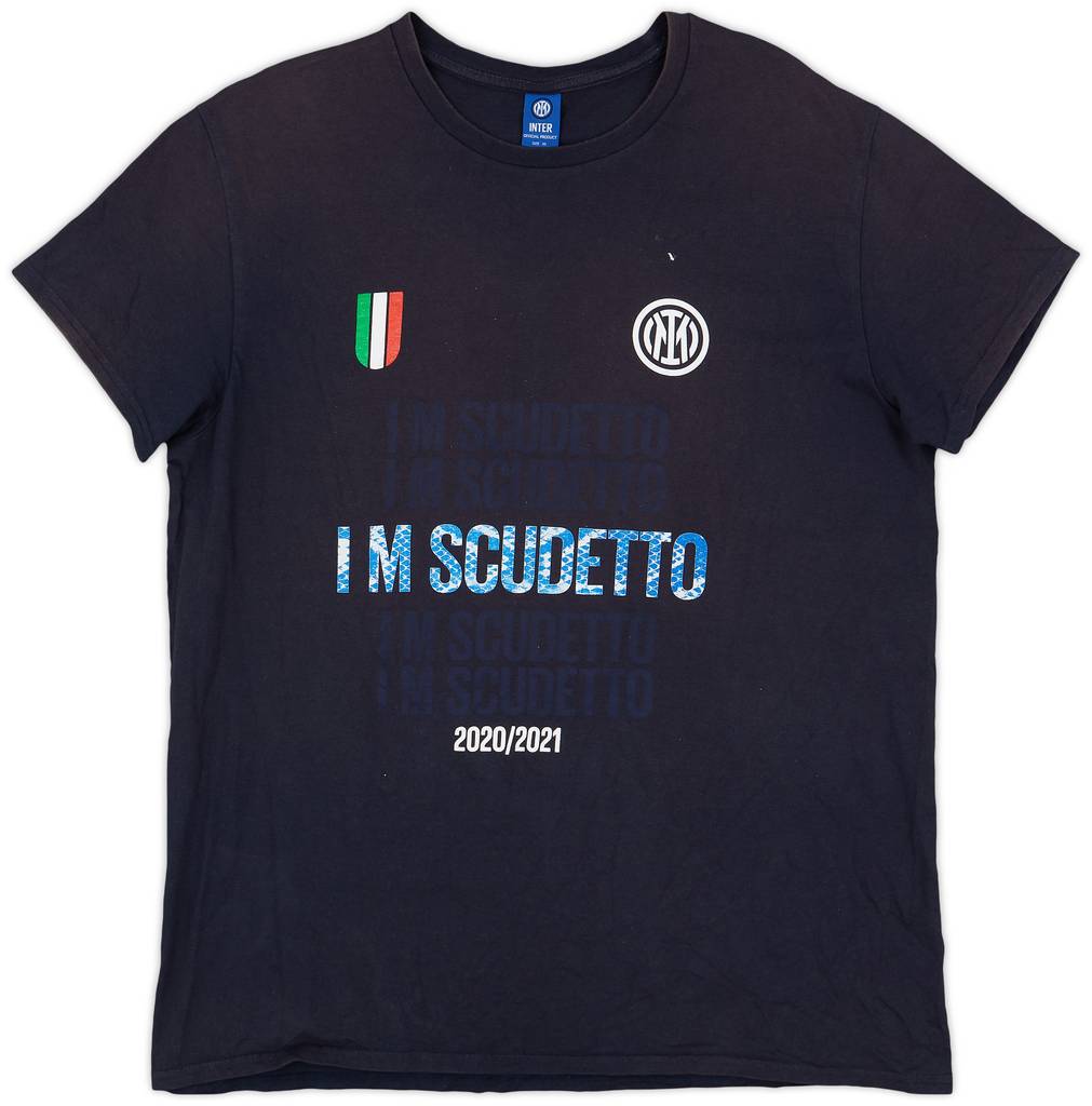 2020-21 Inter Milan Scudetto Training Shirt #19 - 9/10 - (XL)