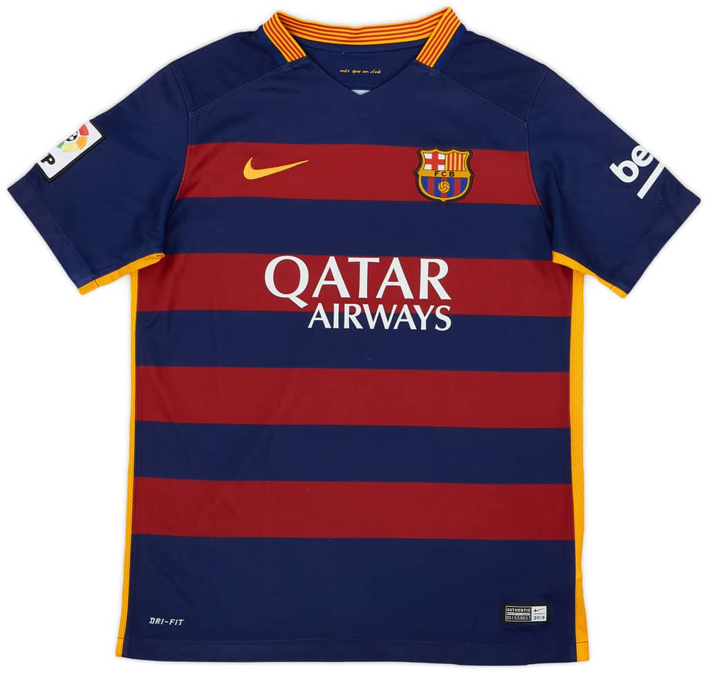 2015-16 Barcelona Home Shirt - 8/10 - (S.Boys)