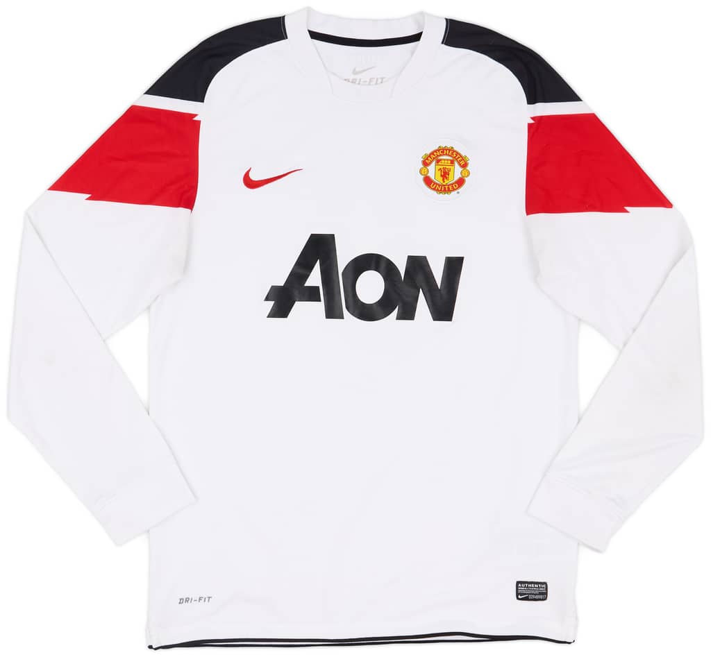 2010-12 Manchester United Away L/S Shirt Berbatov #9 - 6/10 - (M)
