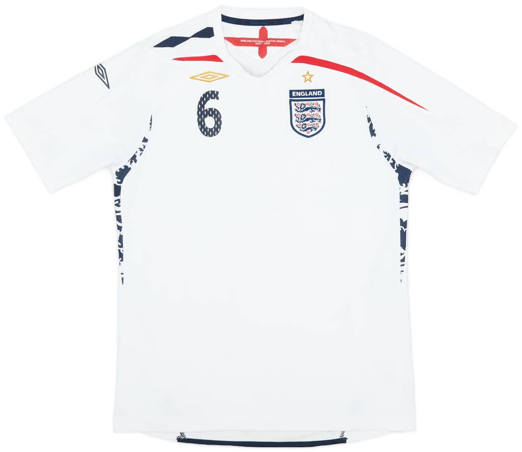 2007-09 England Home Shirt Terry #6 - 7/10 - (XL.Boys)