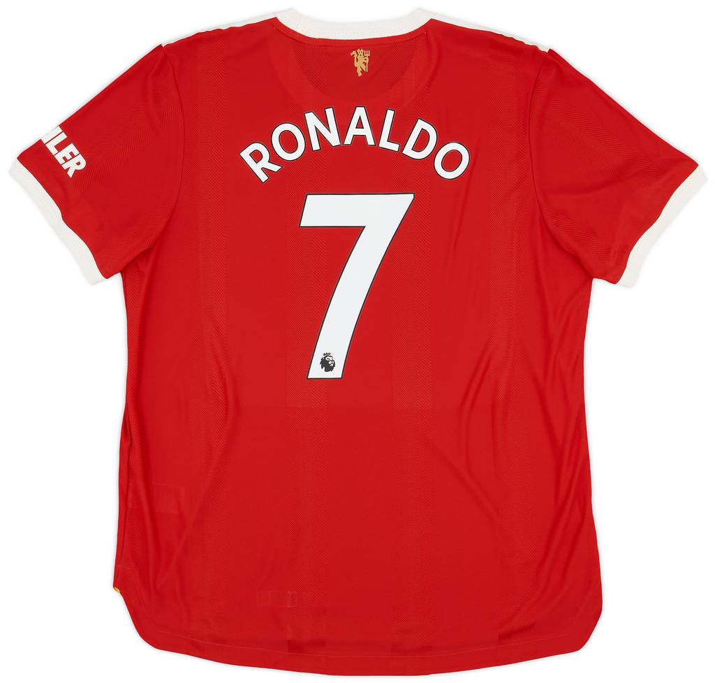 2021-22 Manchester United Authentic Home Shirt Ronaldo #7 - 10/10 - (XL)