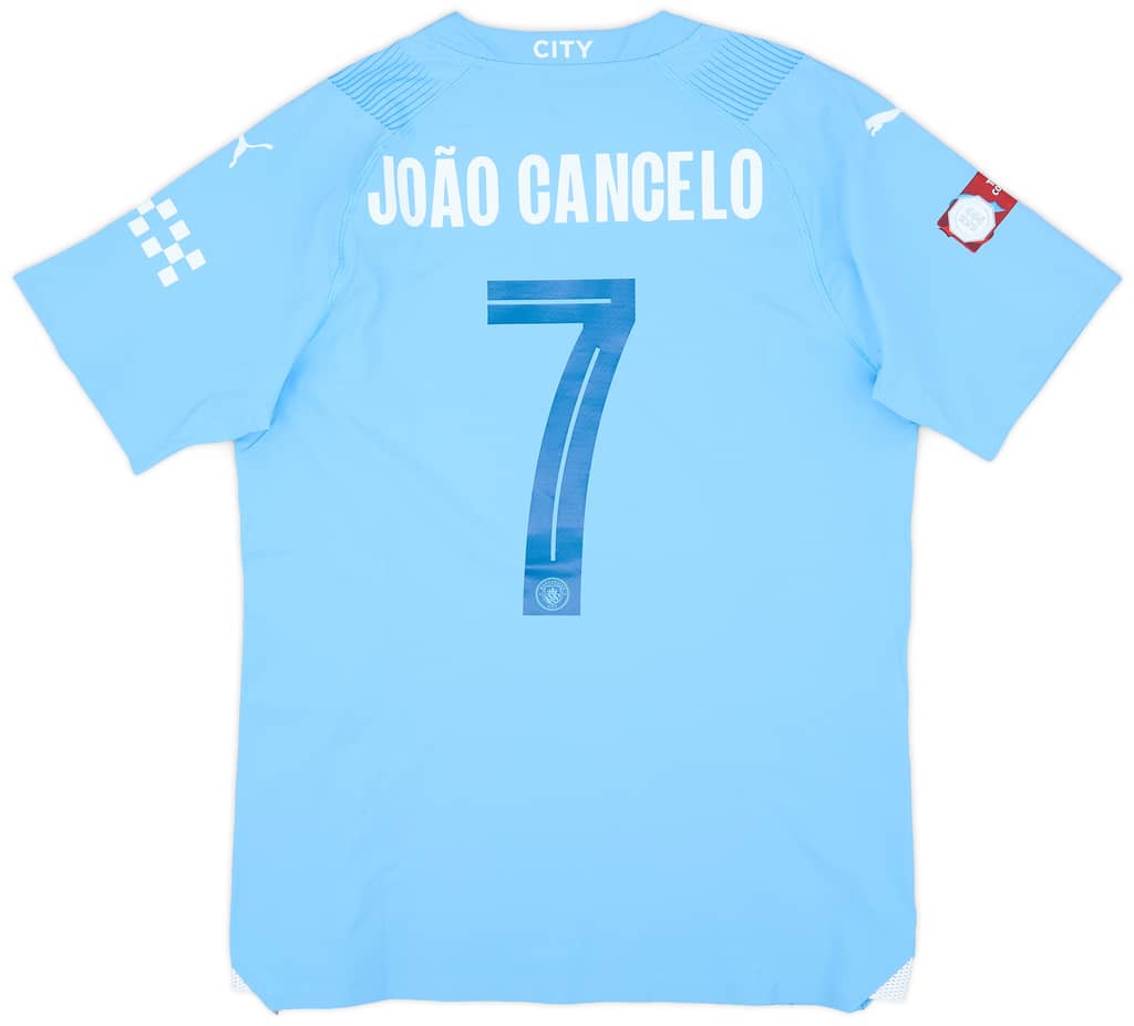 2023-24 Manchester City Match Issue Community Shield Home Shirt Joao Cancelo #7
