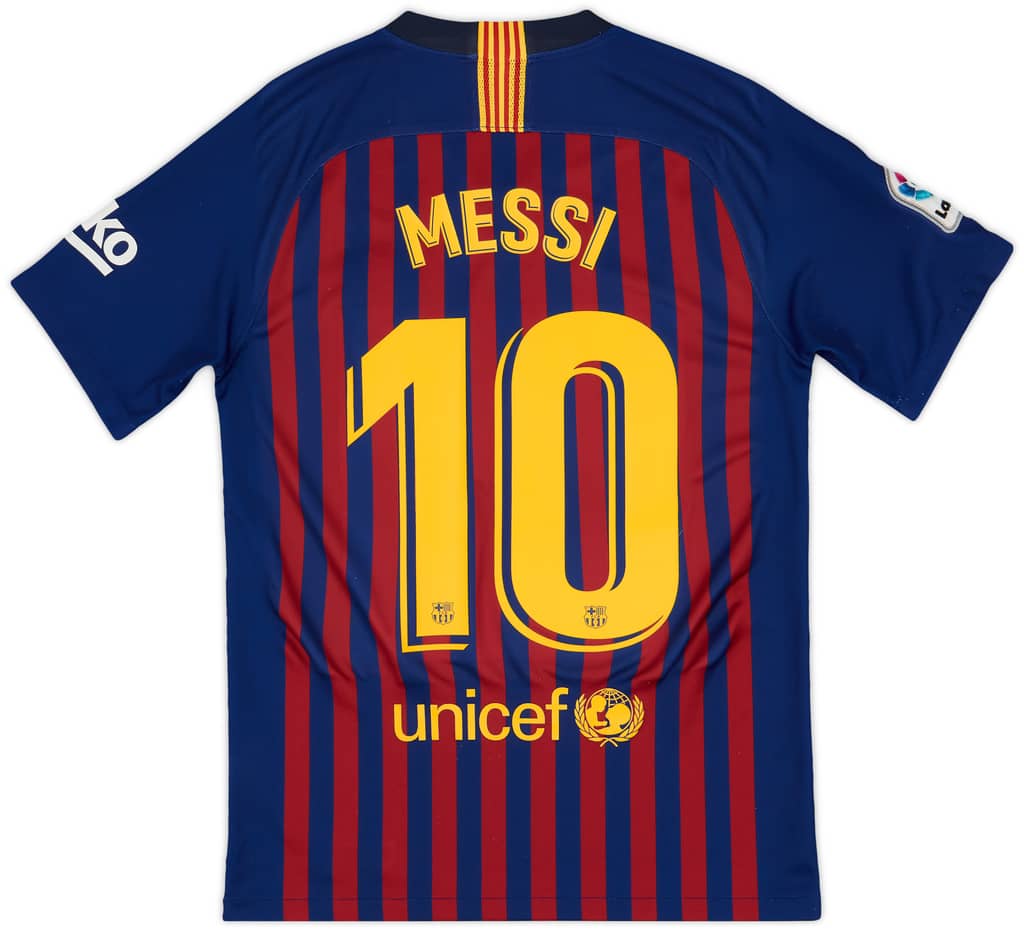 2018-19 Barcelona Home Shirt Messi #10 - 8/10 - (S)