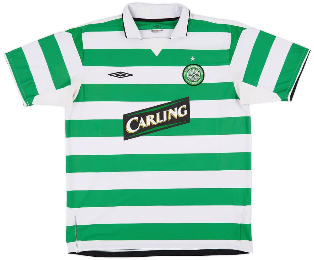 2004-05 Celtic Home Shirt Lennon #18 - 9/10 - (L)