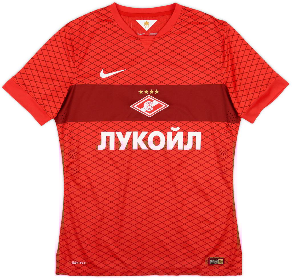 2014-15 Spartak Moscow Player Issue Home Shirt #13 - 9/10 - (L)