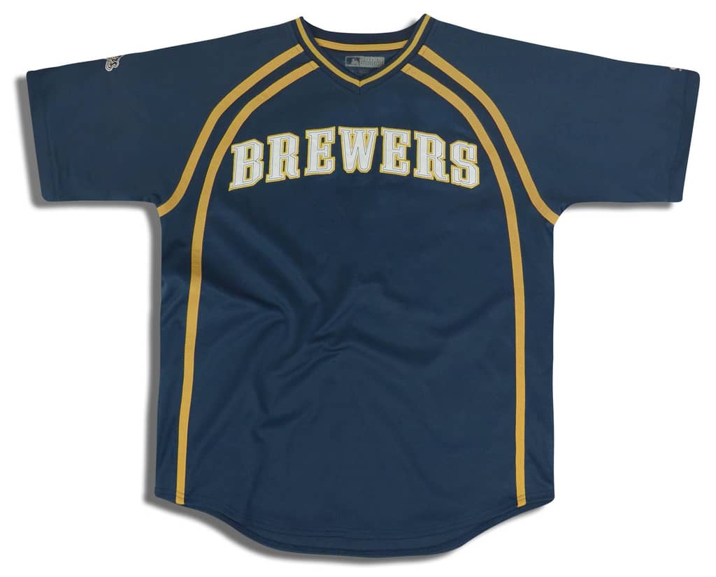 2000s Milwaukee Brewers True Fan Jersey L