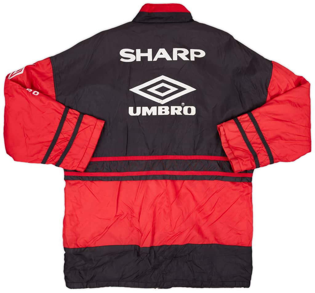 1996-97 Manchester United Umbro Padded Bench Coat - 8/10 - (L)