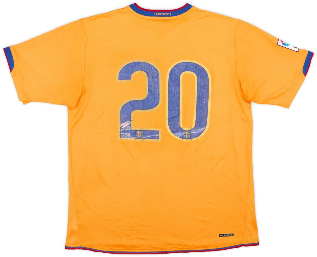 2006-08 Barcelona Away Shirt #20 - 4/10 - (L)