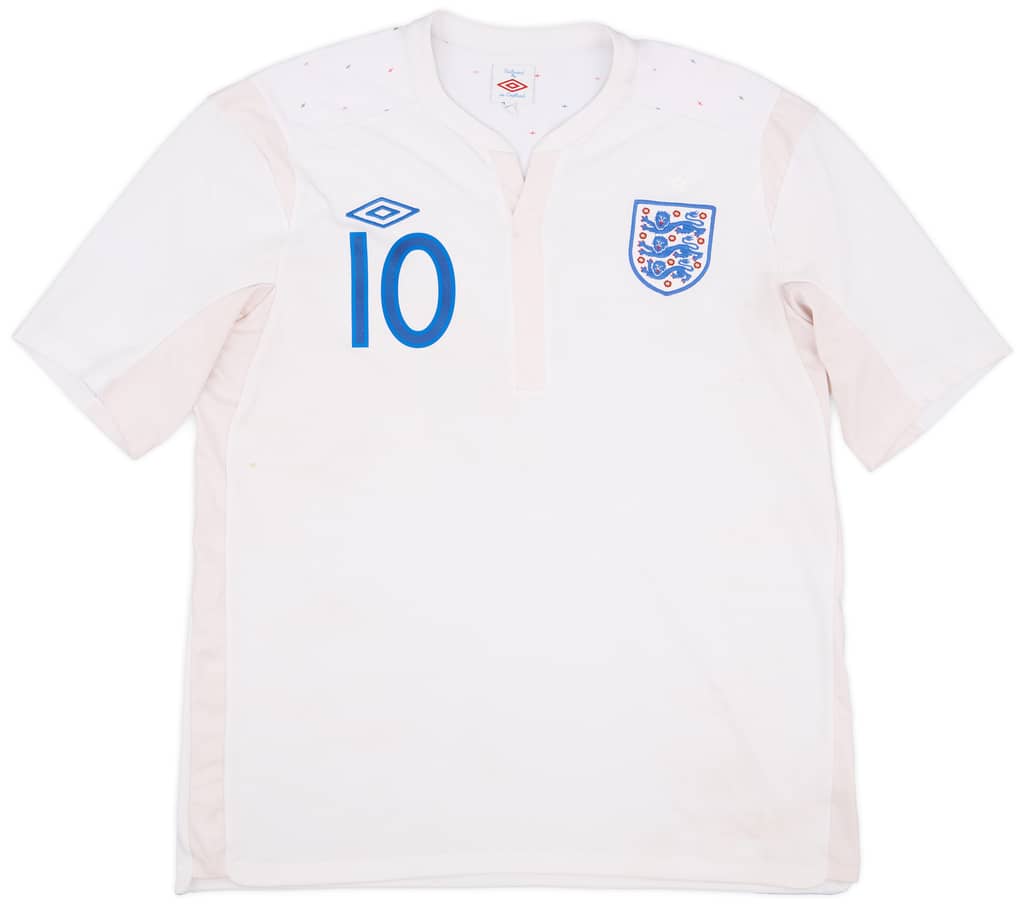 2010-11 England Home Shirt Rooney #10 - 6/10 - (XL)