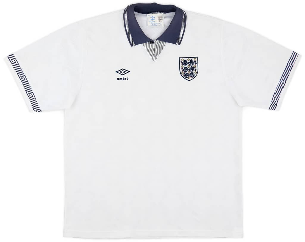1990-92 England Home Shirt - 5/10 - (L)