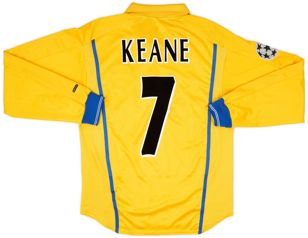 2000-02 Leeds United Away L/S Shirt Keane #7 - 6/10 - (S)