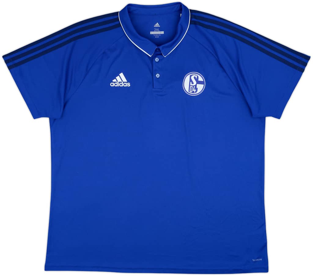 2017-18 Schalke adidas Polo Shirt - 9/10 - (XXL)