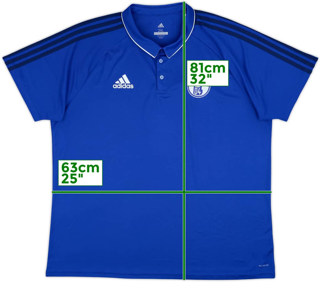 2017-18 Schalke adidas Polo Shirt - 9/10 - (XXL)