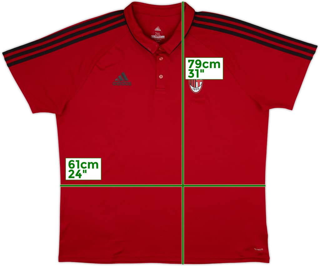 2017-18 AC Milan adidas Polo Shirt - 6/10 - (XXL)